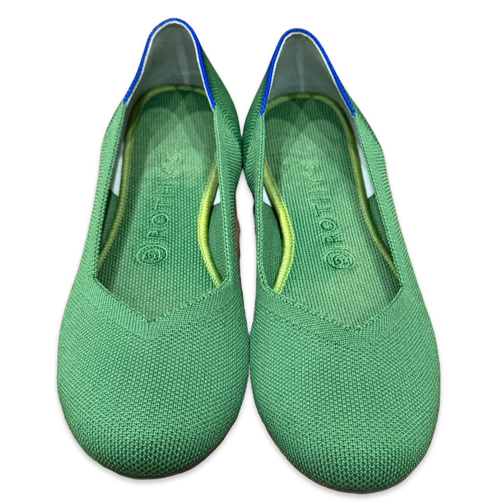 🥿 Rothy’s Women’s The Flat Size‎ 8.5 Green - Picture 2 of 10